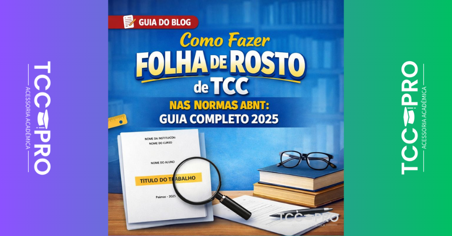 como fazer folha de rosto de TCC nas normas ABNT